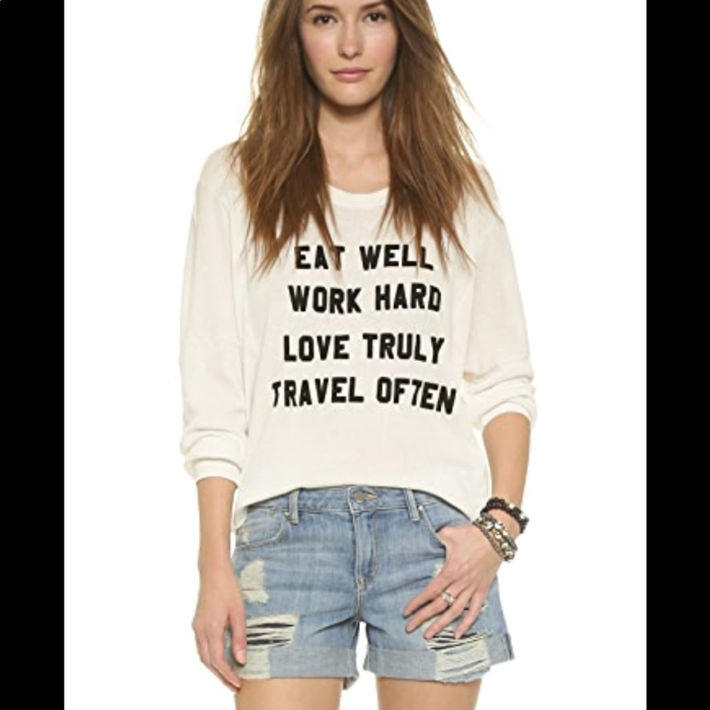 Wildfox Mantra Sweater in blue